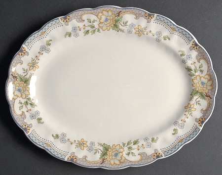 Temple Garden 13" Oval Serving Platter