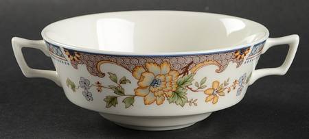 Temple Garden Flat Cream Soup Bowl