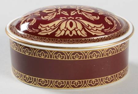 Tennyson Small Oval Box & Lid