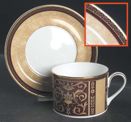Tennyson Accent Flat Cup & Saucer Set