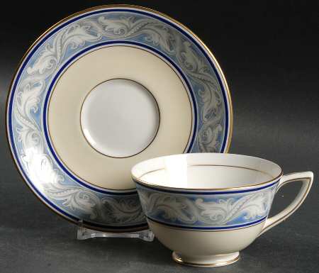 The Tewkesbury Footed Cup & Saucer Set