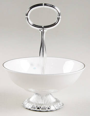 Thistledown 6"-7" Handled Footed Nut Dish HC
