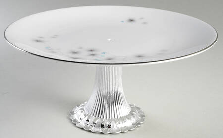 Thistledown Cake Stand with 4"-5" Metal Pedestal  Hc