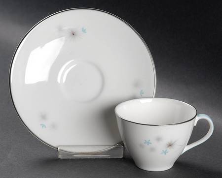 Thistledown Flat Demitasse Cup & Saucer Set