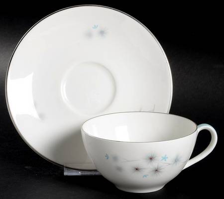 Thistledown Flat Cup & Saucer Set