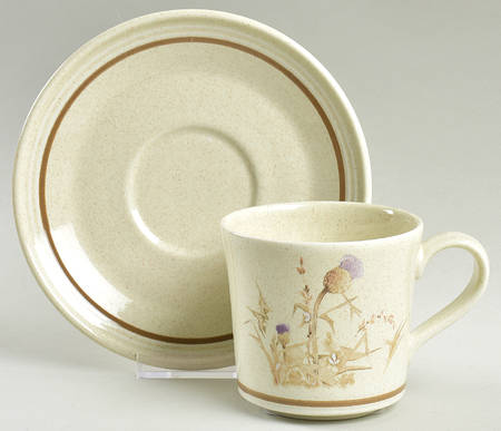 Thistledown Flat Cup & Saucer Set