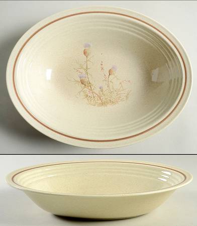 Thistledown 10" Oval Vegetable Bowl