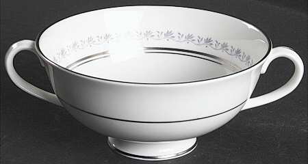Tiara Footed Cream Soup Bowl