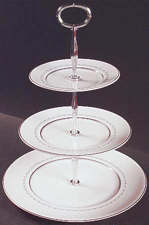 Tiara 13 7/8"-14 1/4" 3-Tiered Serving Tray(DP,SP,BB) HC