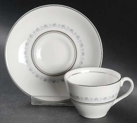 Tiara Flat Demitasse Cup & Saucer Set