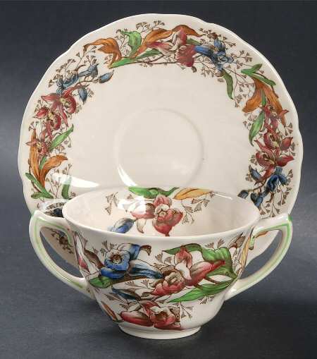 Tintern Flat Bouillon Cup & Saucer