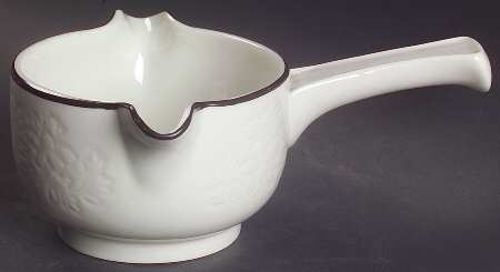 Ting Brown Gravy Boat w/Stick Handle