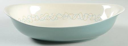 Tracery 9" Oval Vegetable Bowl