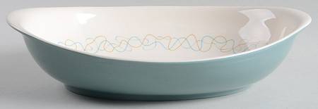 Tracery 10" Oval Vegetable Bowl