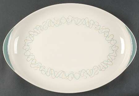 Tracery 14" Oval Serving Platter