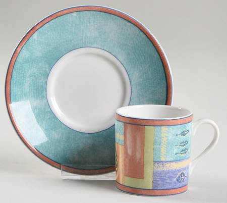 Trailfinder Flat Demitasse Cup & Saucer Set