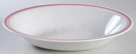 Tracery Coral 10" Oval Vegetable Bowl