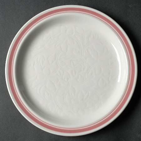 Tracery Coral Salad Plate