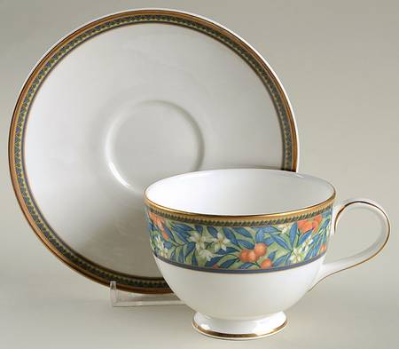 Tudor Grove Footed Cup & Saucer Set