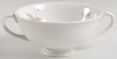 Tumbling Leaves Footed Cream Soup Bowl