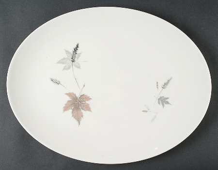 Tumbling Leaves 16" Oval Serving Platter