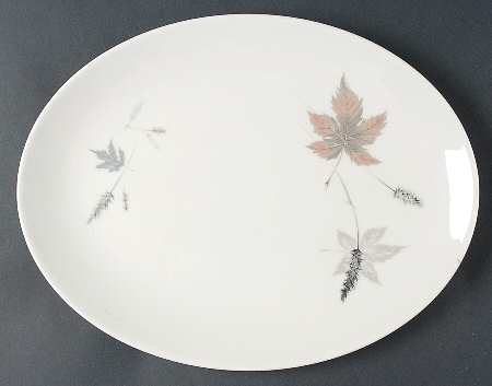 Tumbling Leaves 13" Oval Serving Platter
