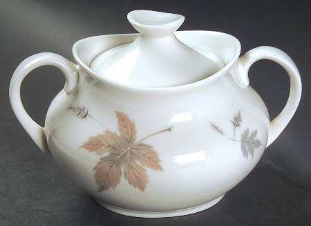 Tumbling Leaves Sugar Bowl & Lid