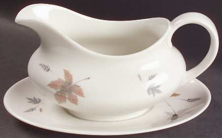 Tumbling Leaves Gravy Boat & Underplate