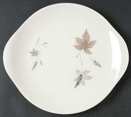 Tumbling Leaves Handled Cake Plate