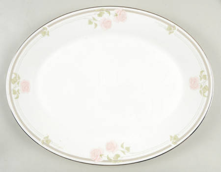 Twilight Rose 13" Oval Serving Platter