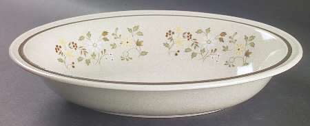 Uplands 10" Oval Vegetable Bowl