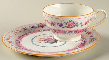 Urn Dessert Plate & Cup Set