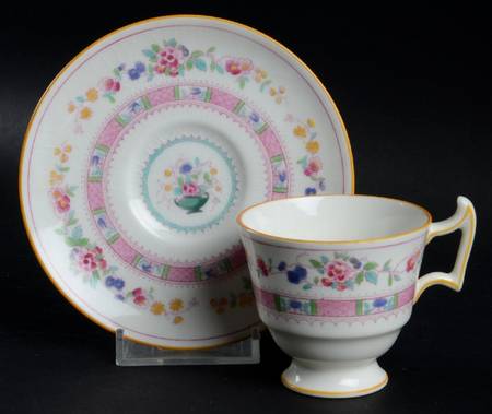 Urn Footed Demitasse Cup & Saucer Set