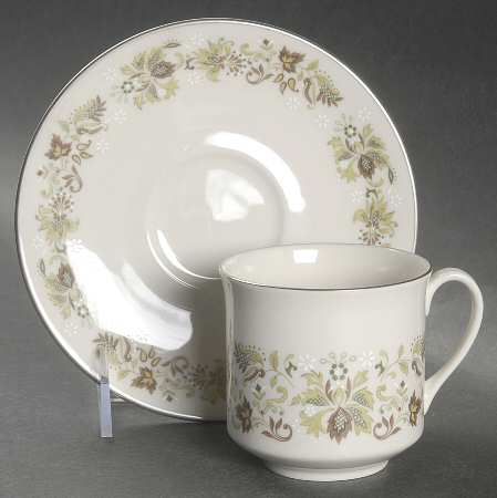 Vanity Fair Flat Cup & Saucer Set
