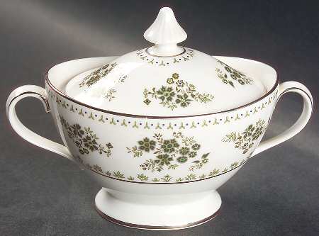 Valley Green Sugar Bowl & Lid