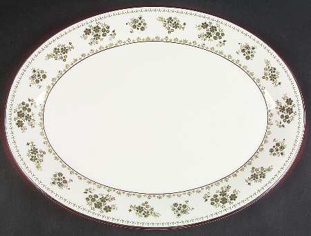 Valley Green 16" Oval Serving Platter