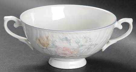 Valencia Footed Cream Soup Bowl