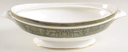 Vanborough Green Oval Vegetable No Lid