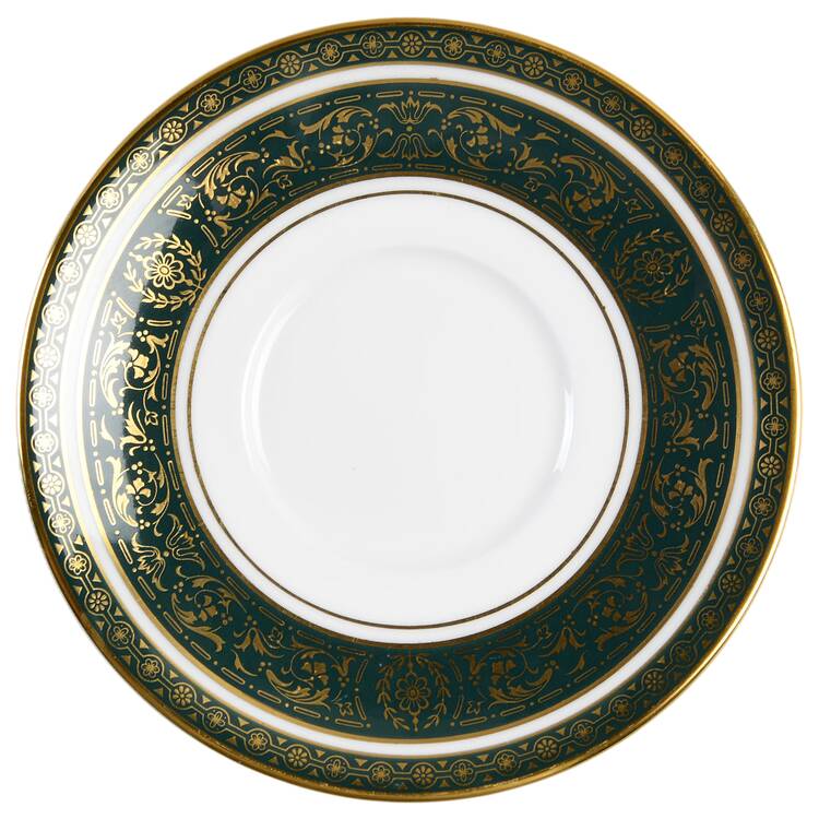 Vanborough Green Saucer for Demitasse Cup