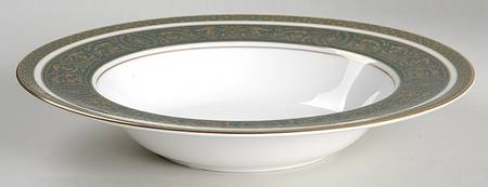 Vanborough Green Large Rim Soup Bowl