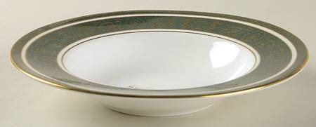 Vanborough Green Rim Soup Bowl