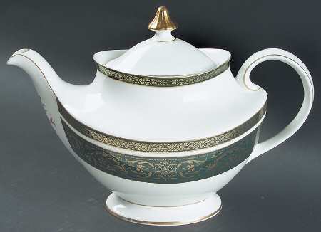 Vanborough Green Teapot & Lid