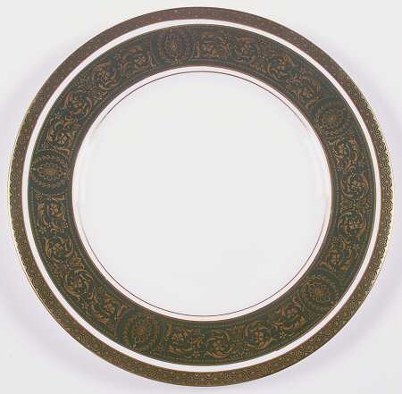 Vanborough Green Luncheon Plate
