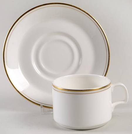 Venice Gold Footed Cup & Saucer Set