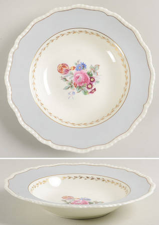 Ventura Gray Rim Soup Bowl