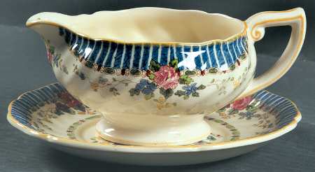The Vernon Round Gravy Boat & Underplate