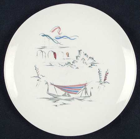 Venetian Scenes Bread & Butter Plate