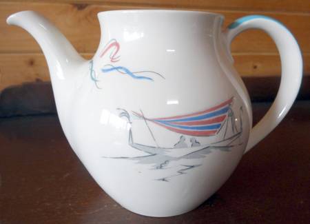 Venetian Scenes Teapot No Lid