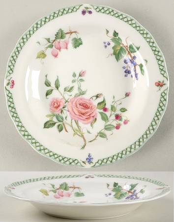 Victorian Garden Rim Soup Bowl