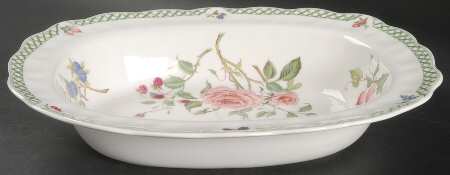 Victorian Garden 10" Oval Vegetable Bowl